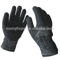 7gauge acrylic fiber+ HPPE mixed knitted Cut resistant gloves